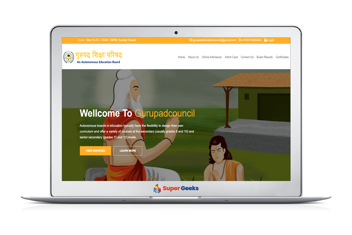 School Management website