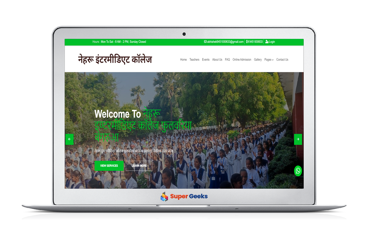 School Management Website Development