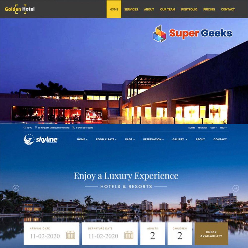 Hotel web development company in India Banner